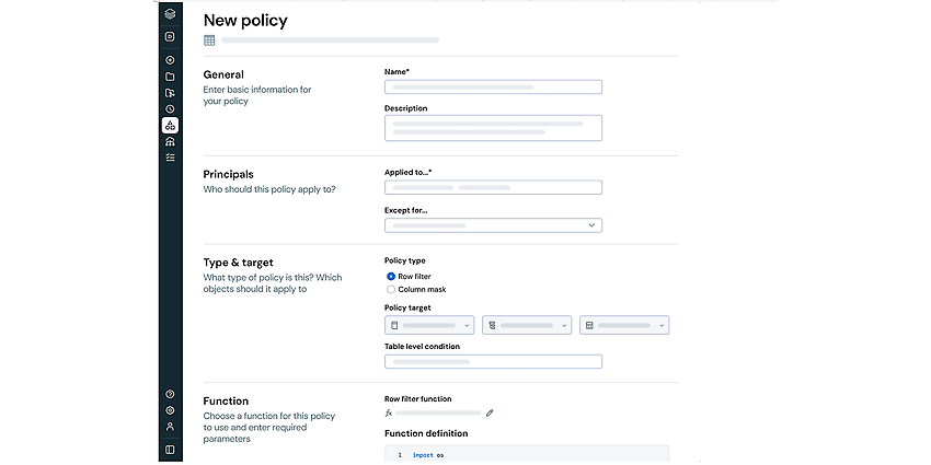 Source: Unity Catalog with Fine-Grained Access Controls Unity Catalog | Databricks